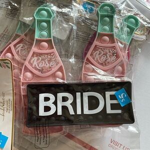 Set of 3 bridal party fidgets